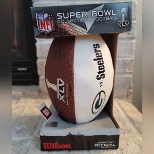 NFL Green Bay Packers & Steelers Super Bowl XLV Football
